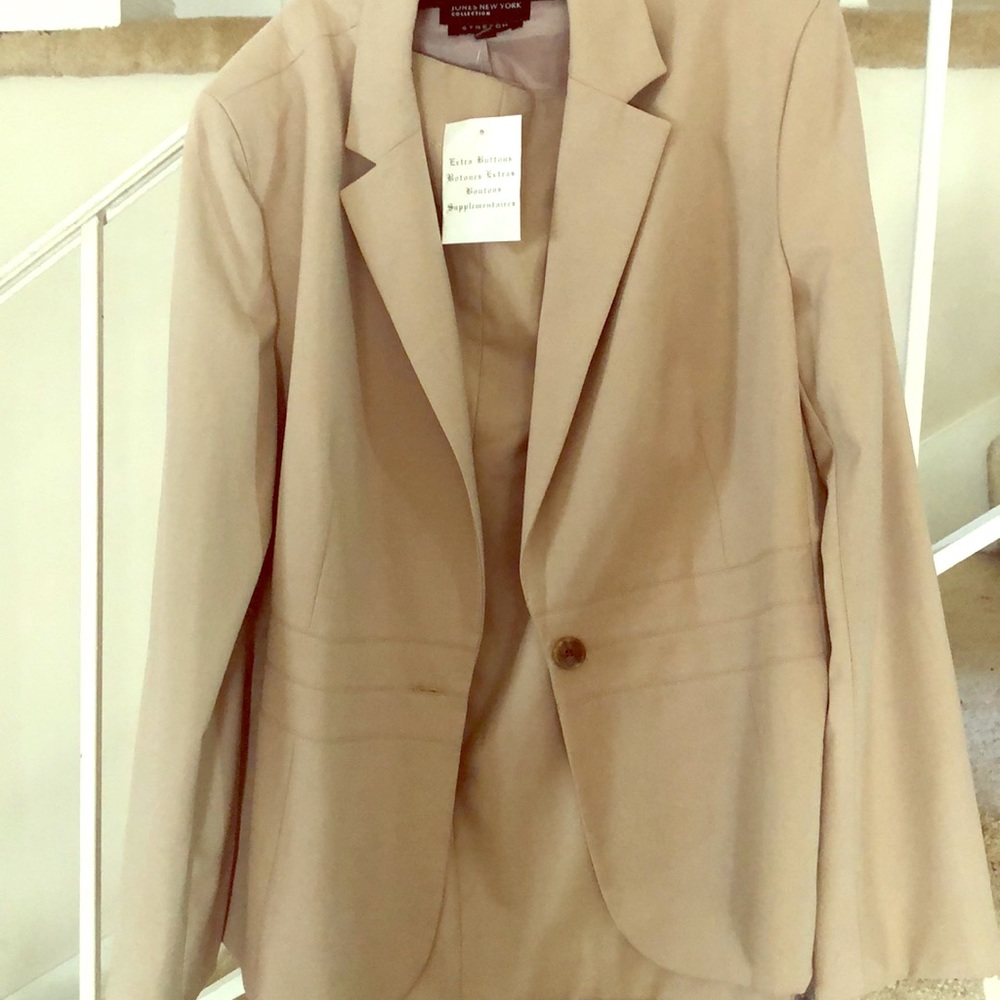 Two piece stretch Beige suit